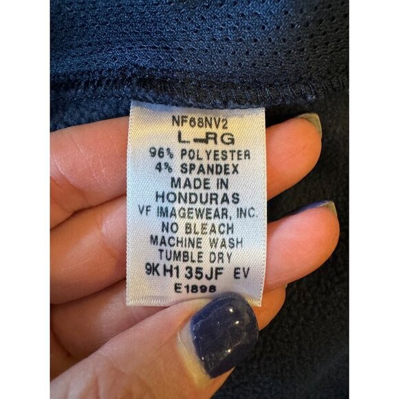 The North Face‎ Coat Men Large Navy Blue Full Zip Mock Neck Soft Shell Jacket - Picture 12 of 15